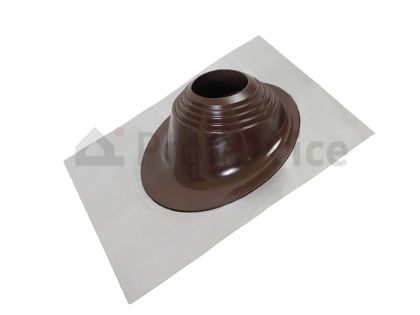 Проходка кровельная BORGE с открытым фланцем, угловая RAL 8017 (коричневый)