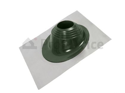 Проходка кровельная BORGE с открытым фланцем, угловая RAL 6002 (зелёный)