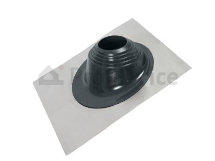 Проходка кровельная BORGE с открытым фланцем, угловая RAL 7024 (серый)