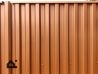 Забор из профлиста C21 Quarzit Cuprum Steel