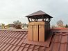 Усиленный Дымник и короб ПрофиДвайс Velur RAL 8017 шоколад